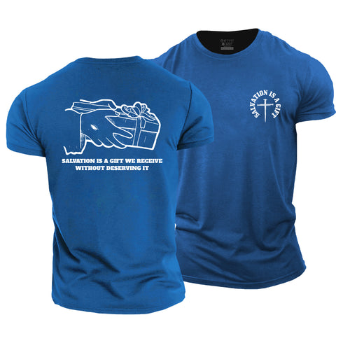 Men's Salvation Is A Gift Cotton T-Shirt
